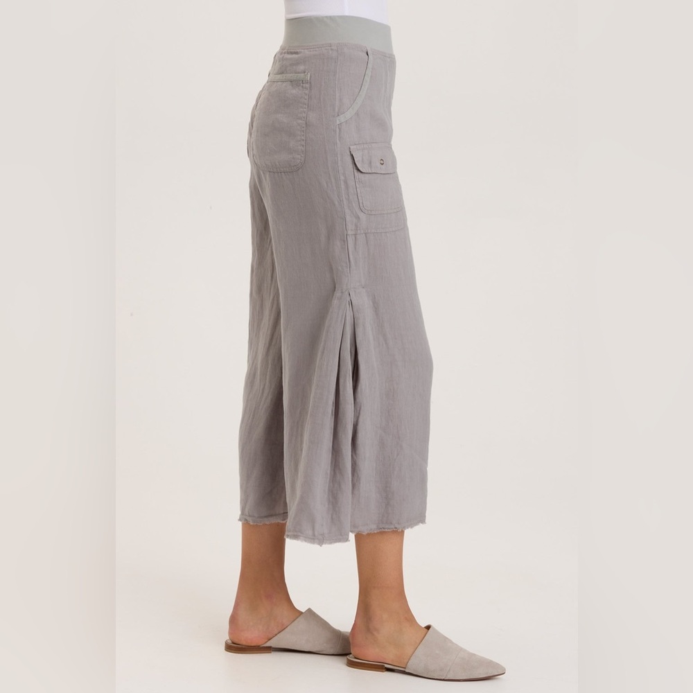 XCVI Contina Crop Wide-leg Pants Linen - Picture 5 of 6